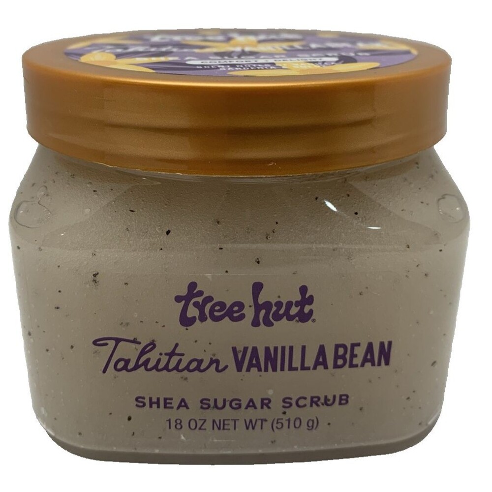 Tree Hut Tahitian Vanilla Bean Shea Sugar Scrub 18 oz HTF NEW